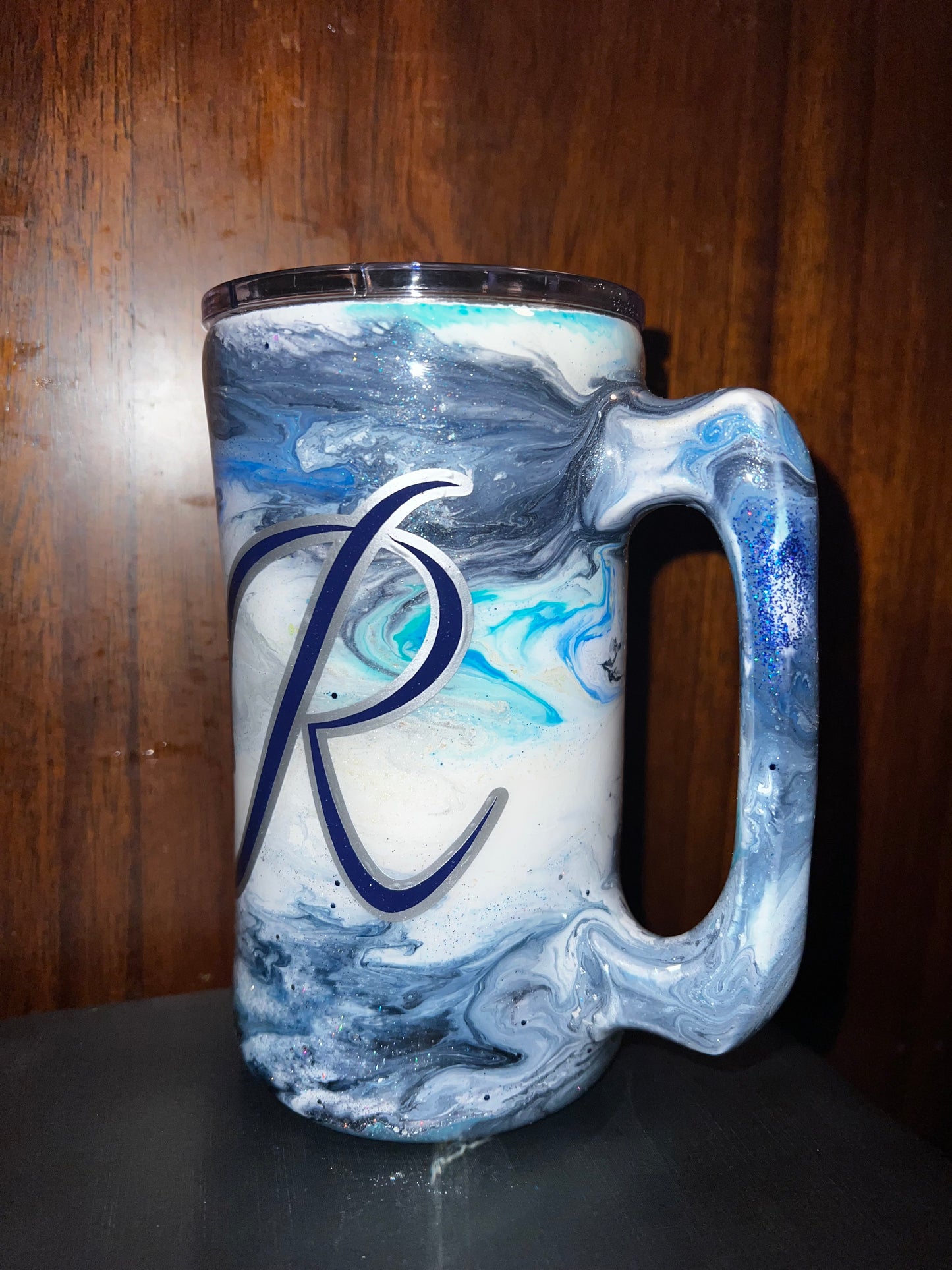 Epoxy Letter Tumbler